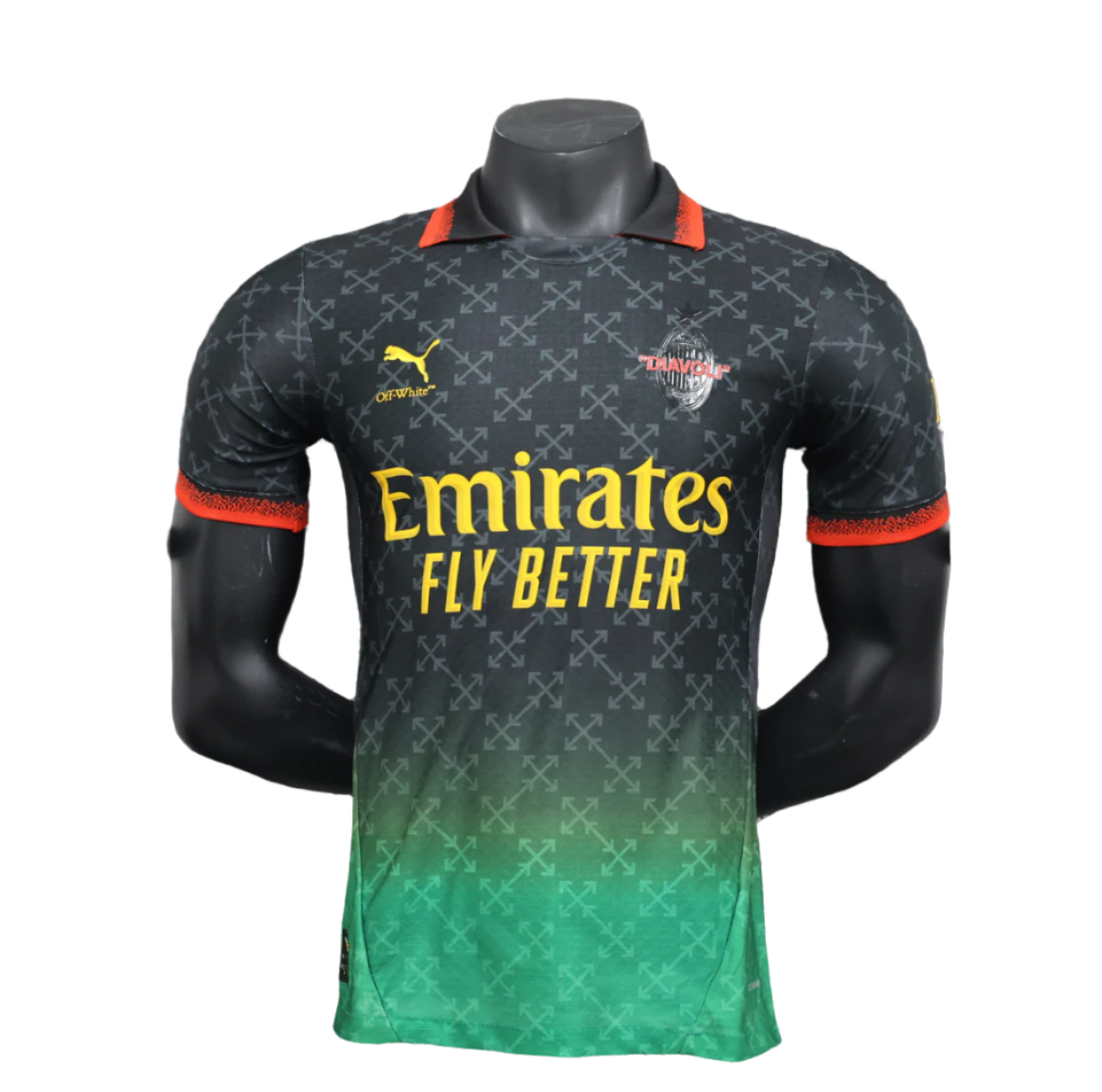 AC Milan X Off White 24/25 Fourth Kit (Player Version)