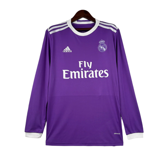 Real Madrid 16/17 Away Kit Long Sleeve