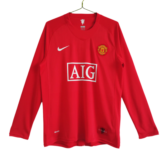 Manchester United 07/08 Home Kit Long Sleeve
