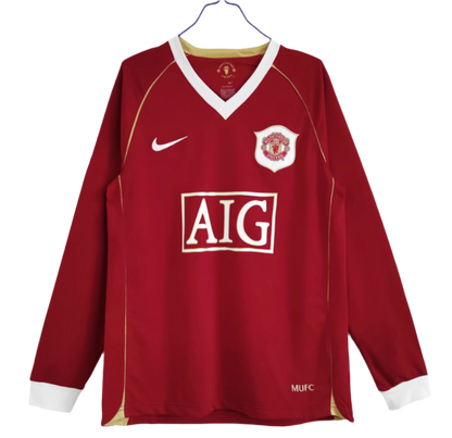 Manchester United 06/07 Home Kit Long Sleeve