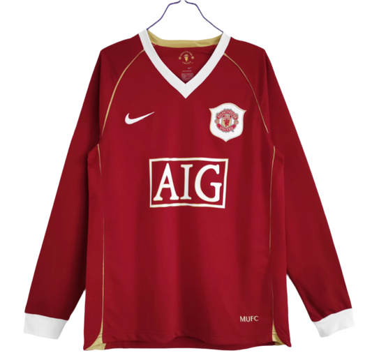 Manchester United 06/07 Home Kit Long Sleeve