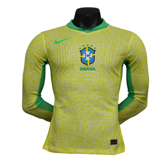 Brazil 24/25 Home Kit Long Sleeve (Player Version)