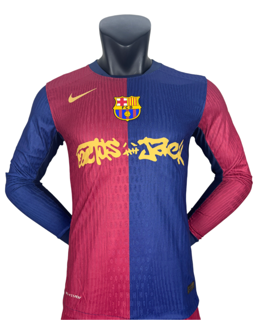 FC Barcelona X Cactus Jack 24/25 Home Kit Long Sleeve (Player Version)