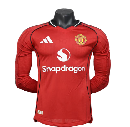 Manchester United 25/26 Home Kit Long Sleeve