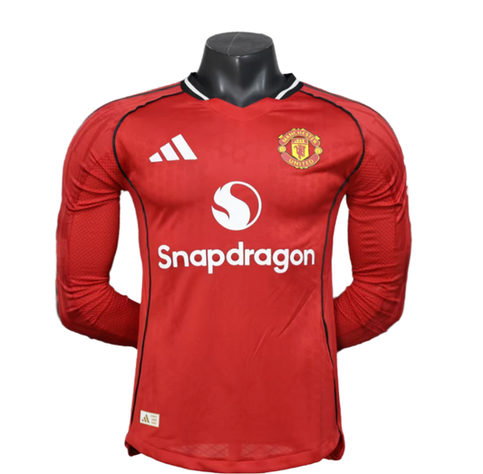 Manchester United 25/26 Home Kit Long Sleeve