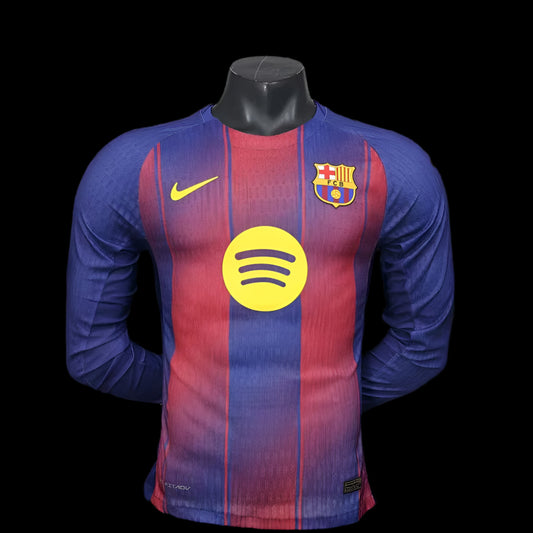 FC Barcelona 25/26 Home Kit Long Sleeve (Player Version)