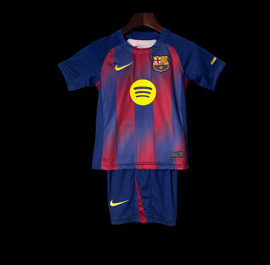 FC Barcelona 25/26 Home Kit (Kids Version)