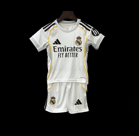 Real Madrid 25/26 Home Kit (Kids Version)